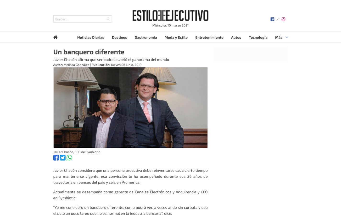 Un banquero diferente - El Estilo Ejecutivo
